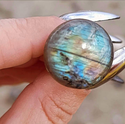 Bague en labradorite